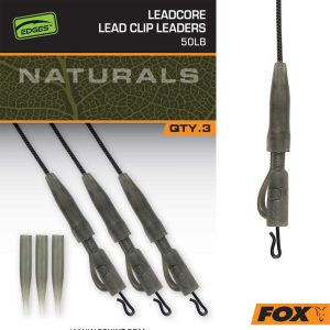 FOX LEADCORE LEAD CLIP LEADERS 50LB