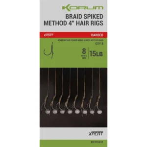 Korum Power Braid Spiked Method Hair Rigs